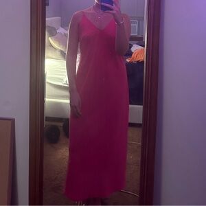 Hot Pink Maxi dress Sz M